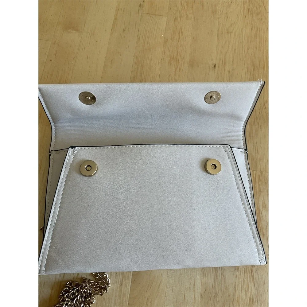 Jeweled‎ Bee Clutch Leather Snap Pouches Jewels Chain Women's Clutch
